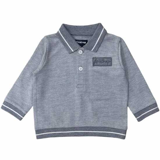 Firetrap Boys Herringbone Polo & Jogger Set  