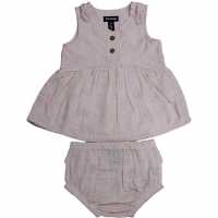Firetrap Girls Embroidered Cotton Dress & Bloomer Set  