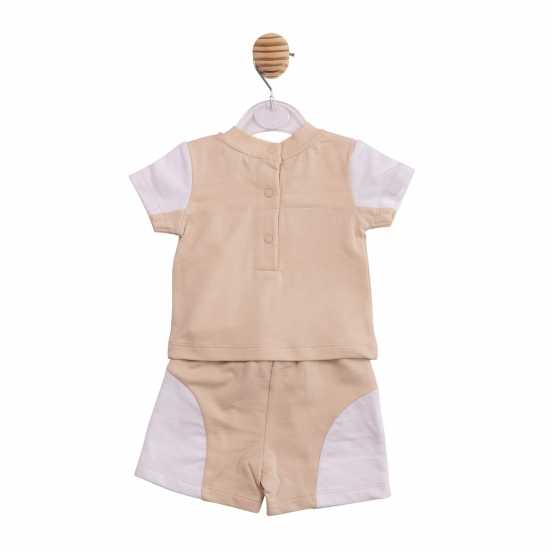 Kids' Top And Short Pyjama Set White/Beige Kids' Top And Short Pyjama Set White/Beige