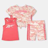 Reebok Camo Top And Shorts Set  