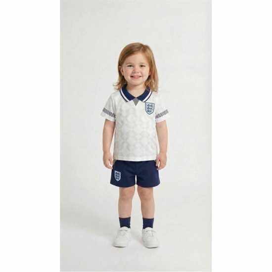 England 1990 Retro Home Tee & Short  