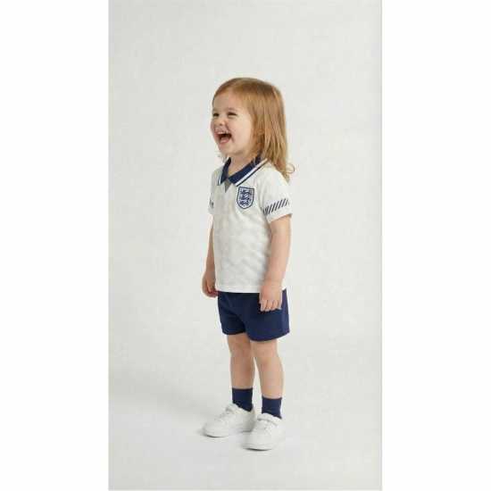 England 1990 Retro Home Tee & Short  
