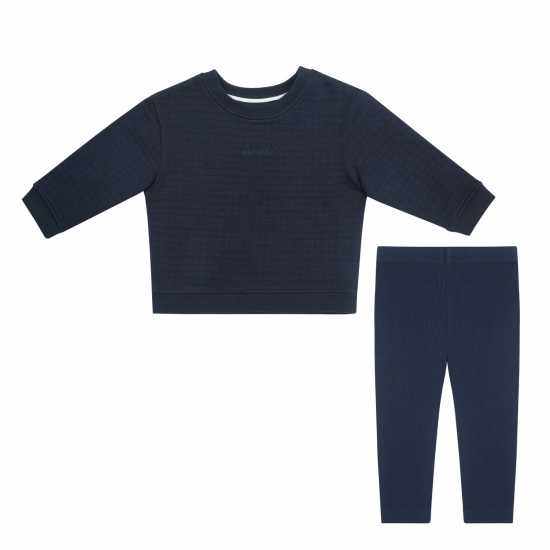 Firetrap Quilted Crew Tracksuit Babies Firetrap Quilted Crew Tracksuit Babies