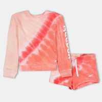 Reebok Tie Dye Top And Shorts Set  