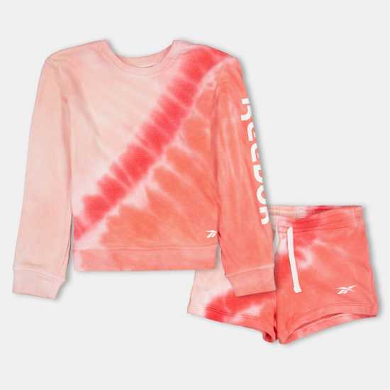 Reebok Tie Dye Top And Shorts Set  