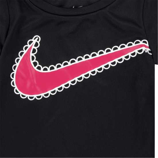 Nike Бебешки Комплект Момичета Ic T Shirt And Shorts Set Baby Girls Rush pink Бебешки дрехи