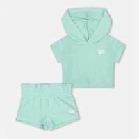 Reebok Kids' Top And Shorts Set Плажно Стъкло 