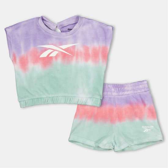 Reebok Tie Dye Top And Shorts Set  