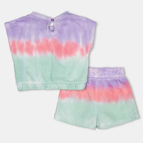 Reebok Tie Dye Top And Shorts Set  
