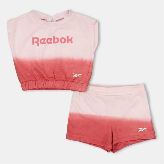 Reebok Ombre Top And Shorts Set Reebok Ombre Top And Shorts Set