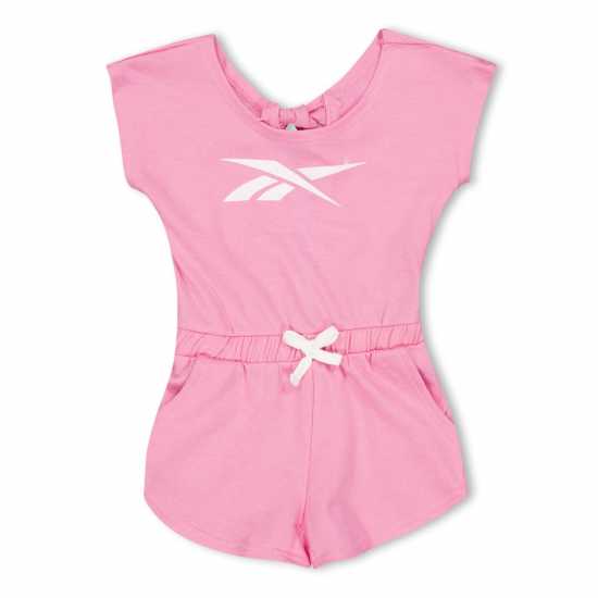 Reebok Kids' Terry Playsuit Aurora Pink Reebok Kids' Terry Playsuit Aurora Pink