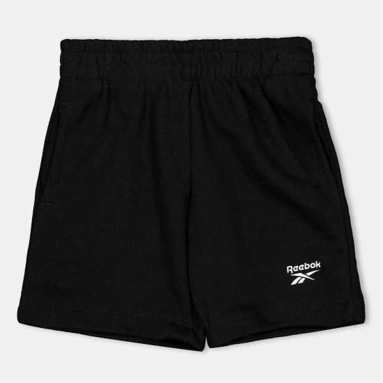 Детски къси панталони Reebok Solid Short Bb99 Черно Reebok Solid Short Bb99 Черно Детски къси панталони