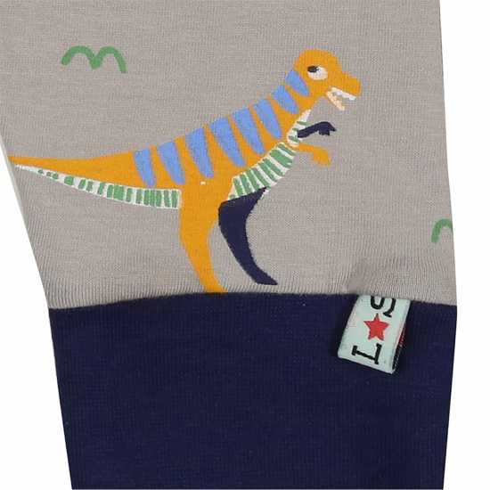 Lilly And Sid & Sid Multicoloured Dinosaur And Stripe Print Leggings - 2 Pack  Бебешки дрехи
