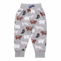 Lilly And Sid & Sid Multicoloured Mixed Animal Print Joggers  Детски долнища на анцуг