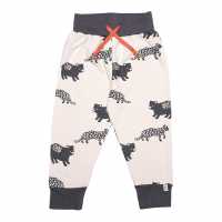 Lilly And Sid Leopard Closed Hem Fleece Jogger  