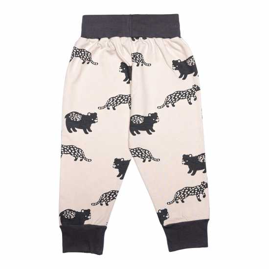 Lilly And Sid Leopard Closed Hem Fleece Jogger  