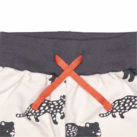 Lilly And Sid Leopard Closed Hem Fleece Jogger  