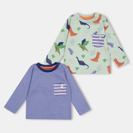 Lilly And Sid Dino Pkt Top 2Pk Bb99  Детски тениски и фланелки