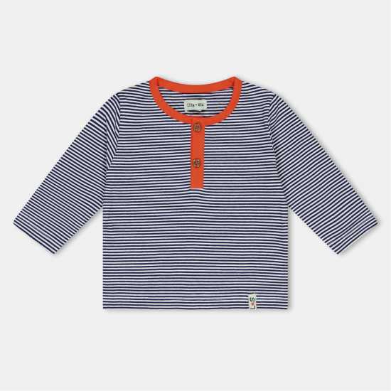 Детски тениски и фланелки Lilly And Sid & Sid Multicoloured Stripe Print And Plain Top -2 Pack Lilly And Sid & Sid Multicoloured Stripe Print And Plain Top -2 Pack Детски тениски и фланелки