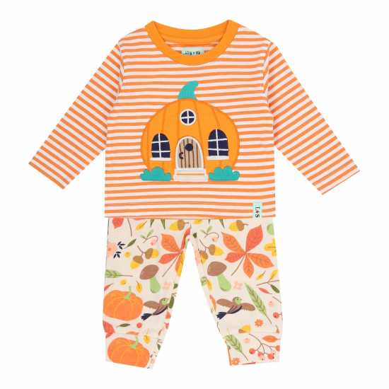 Lilly And Sid Pumpkin Flip Top And Legging Set  