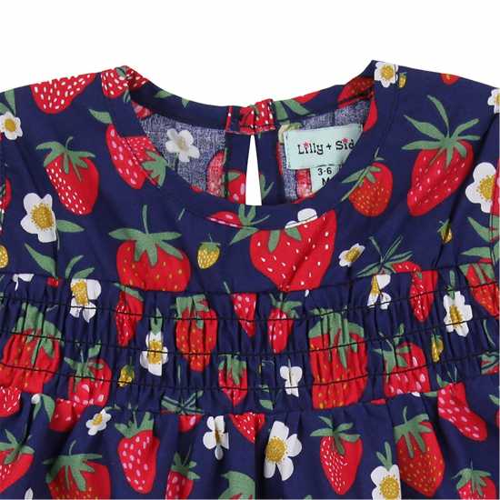Lilly And Sid Strawberry Bloomer Dress And Legging Set  