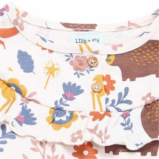 Дълъг Потник Lilly And Sid Animal Long Top And Legging Set  