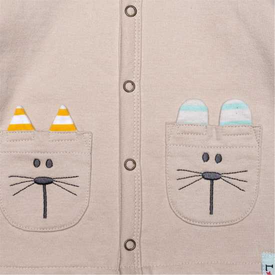 Детски якета и палта Lilly And Sid & Sid Multicoloured Animal Applique Jacket Lilly And Sid & Sid Multicoloured Animal Applique Jacket Детски якета и палта