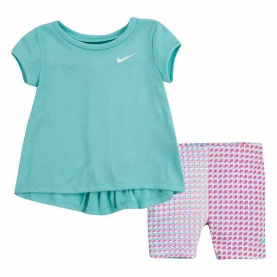 Nike Бебешки Комплект Момичета Tunic And Shorts Set Baby Girls  Бебешки дрехи