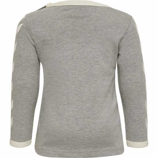 Hummel Long Sleeved T-Shirt Baby Grey Melange Детски тениски и фланелки