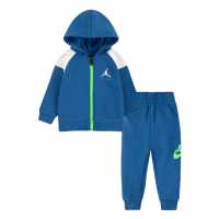 Air Jordan Zip Set Bb99 Dk Marina Blue Бебешки дрехи