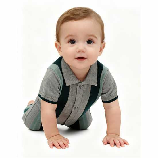 Pretty Green Pg Strp Romper Bb62  