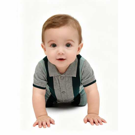 Pretty Green Pg Strp Romper Bb62  