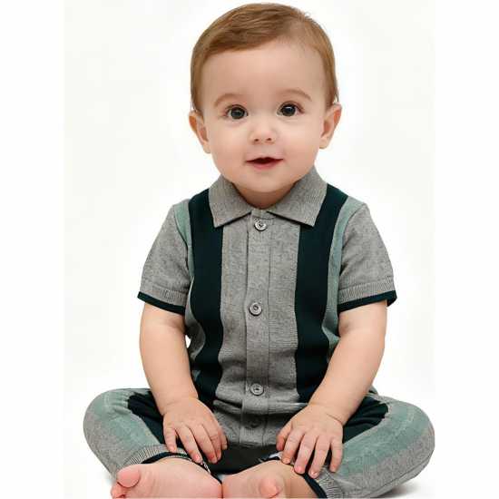 Pretty Green Pg Strp Romper Bb62  