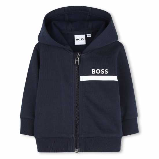 Hugo Boss Boss Kids' Fleece Tracksuit Navy Hugo Boss Boss Kids' Fleece Tracksuit Navy