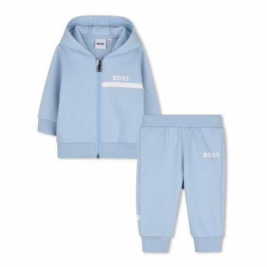 Boss Kids' Fleece Tracksuit Blue 