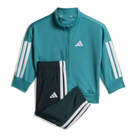 Adidas Екип Невръстни Деца 3-Stripe Essentials Climacool Track Suit Infants Синьо-бяло 