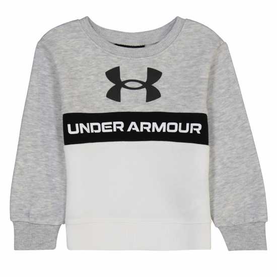 Under Armour Armour Pieced Branded Logo Hoodie Set Baby Boys Grey Детски спортни екипи