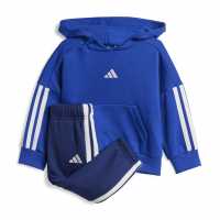 Adidas 3-Stripe Essentials Joggers Set Infants Синьо/Бяло Детски спортни екипи