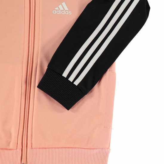 Adidas Three Stripes Tricot Toddlers Tracksuit Pink/Black Детски спортни екипи