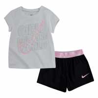 Nike Бебешки Комплект 2 Части Момичета 2 Piece Set Baby Girls Black Бебешки дрехи