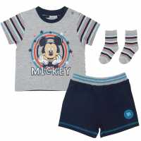 Character Short Set Baby Boys Mickey Mouse Детски къси панталони
