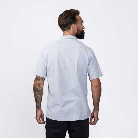Мъжки ризи Firetrap Мъжка Риза Къс Ръкав Short Sleeve Shirt Mens Сиво Firetrap Мъжка Риза Къс Ръкав Short Sleeve Shirt Mens Сиво Мъжки ризи