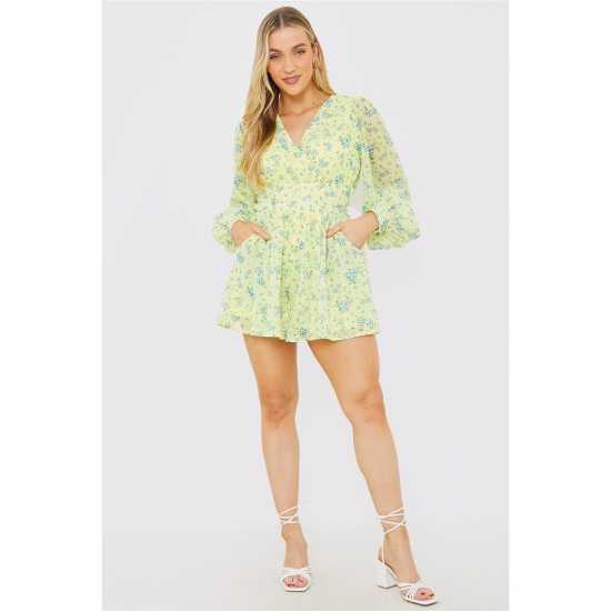 In The Style In The Style Wrap Playsuit  Дамски къси панталони