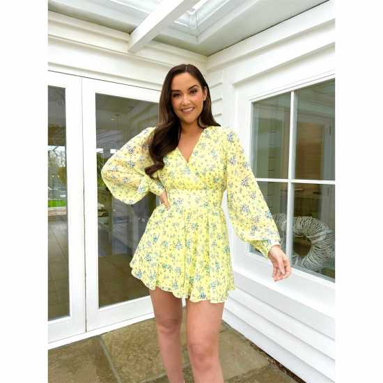 In The Style In The Style Wrap Playsuit  Дамски къси панталони