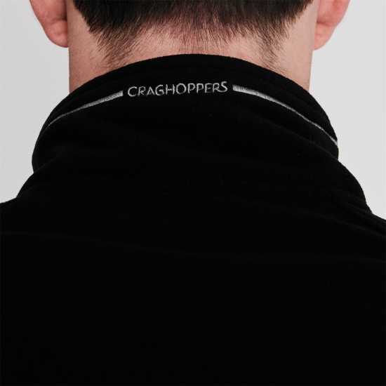 Craghoppers Quarter Zip Fleece Top Black Мъжки полар