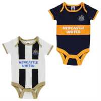 Team Бебешко Боди Потник Комплект Football Body Vest Set Baby Boys Newcastle Детски тениски и фланелки