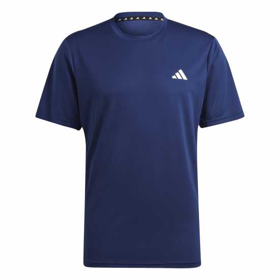Adidas Мъжка Тениска Training Essentials Base T Shirt Mens Тъмно син/Бял Атлетика