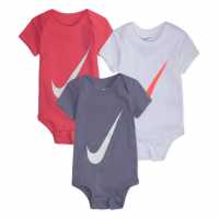 Nike Swoosh 3Pk S/s Bb00 Pink Nebula Бебешки дрехи