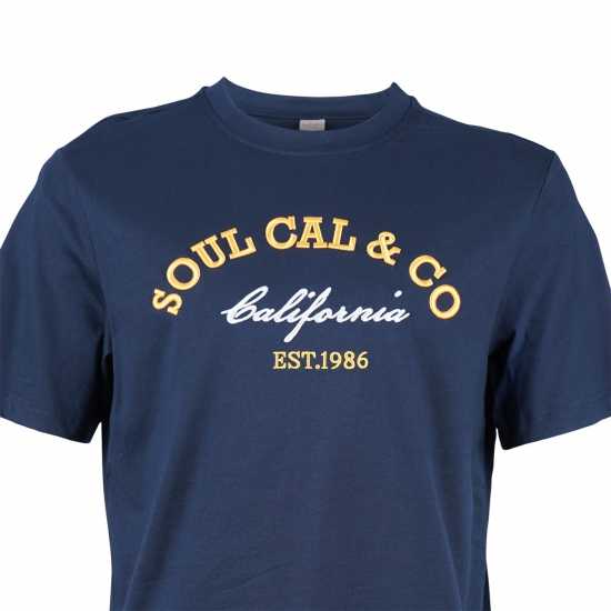 Soulcal Usa Tee Sn43 Navy Мъжки ризи