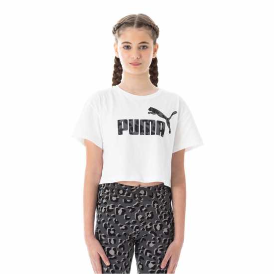 Детски тениски и фланелки Puma Relaxed T-Shirt Juniors Бяло Отрязване Puma Relaxed T-Shirt Juniors Бяло Отрязване Детски тениски и фланелки